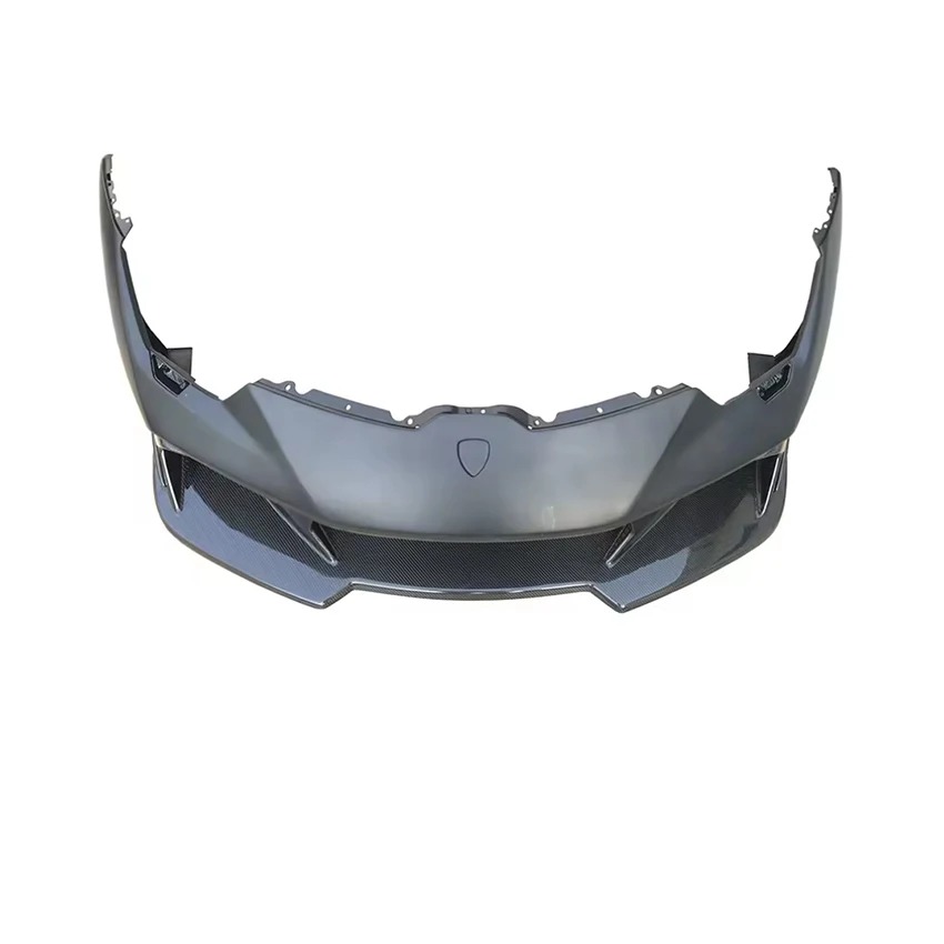 Upgrade V Style Dry Half Carbon Fiber Car Bumper Front Bumper For Lambo Huracan Lp610 Car Body Kit